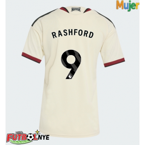 Camiseta Manchester United Marcus Rashford #9 Tercera Equipación para mujer 2026-27 manga corta